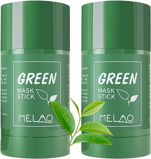 Green Tea Mask Stick for Face, Blackhead Remover with Green Tea Extract, Deep Pore Cleansing, Green Mask Stick For Face Moisturizing, Purifying, Removes Blackheads for All Skin Types of Men and Women